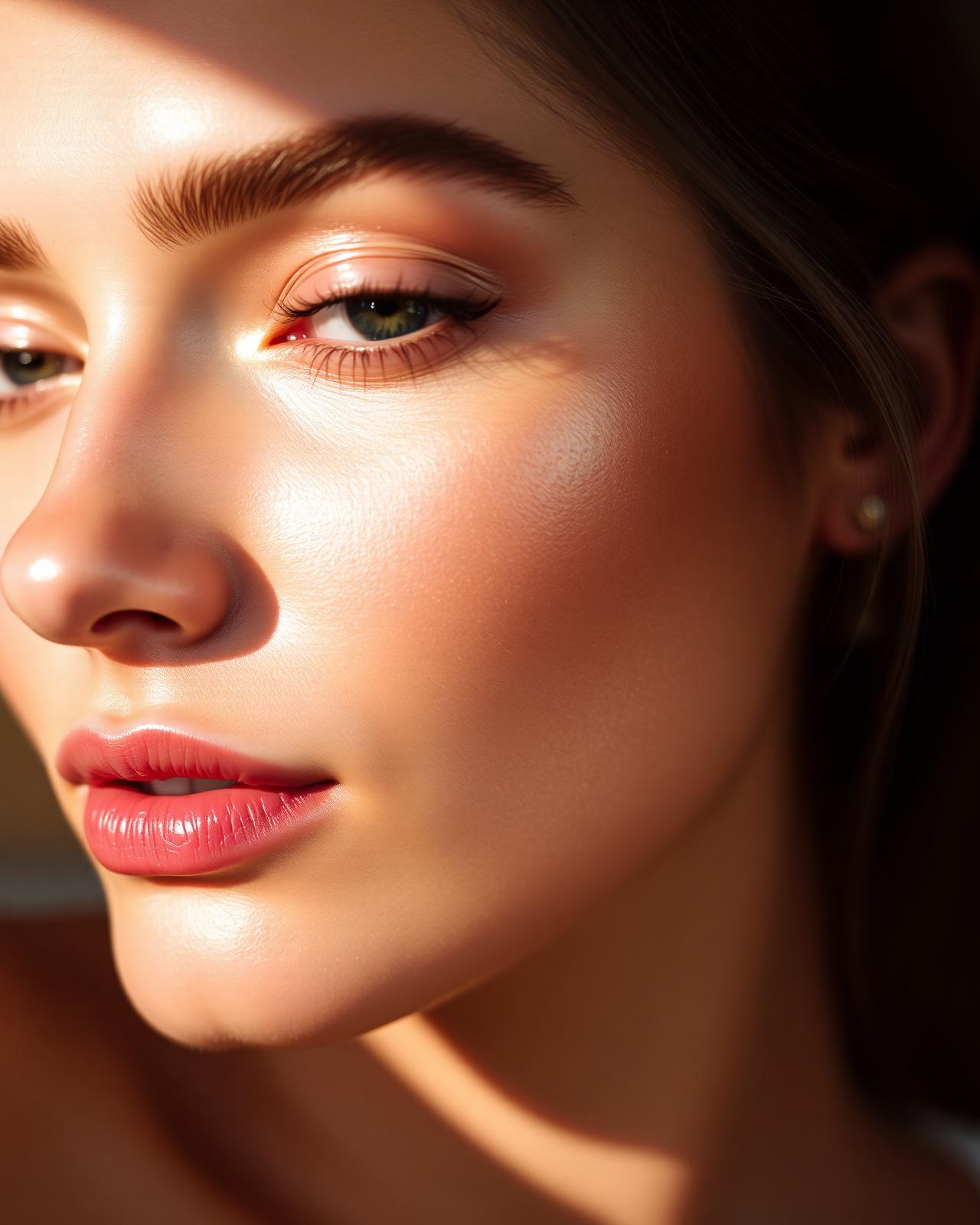 Glowing skin portrait